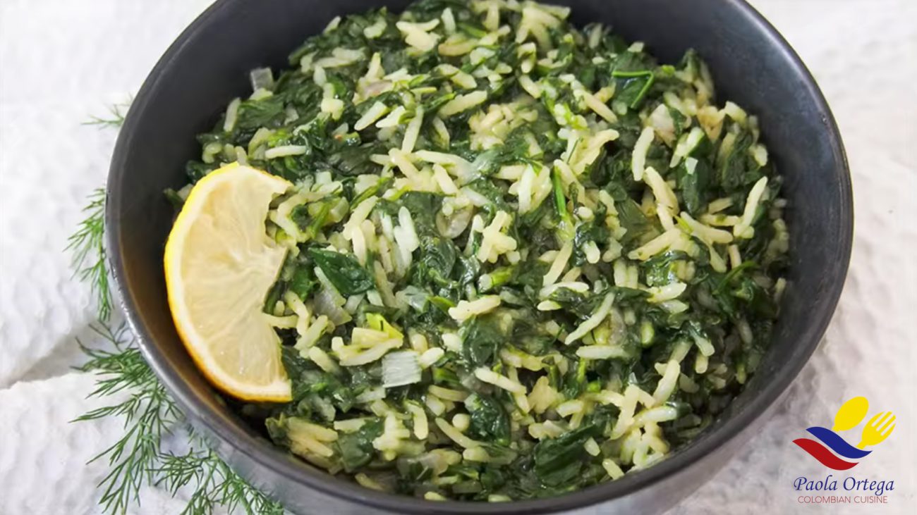 Colombian Spinach Rice / Arroz de Espinaca